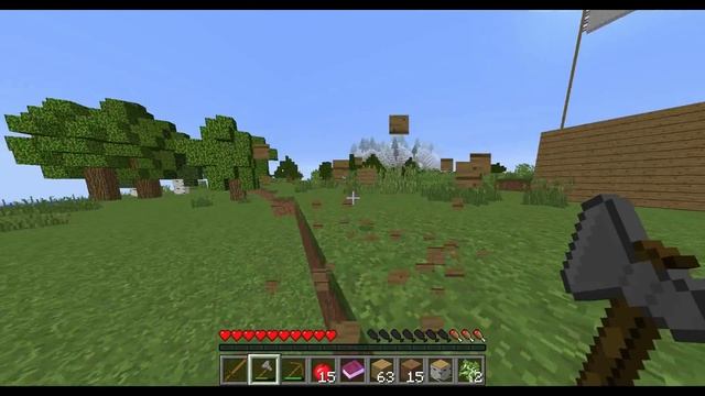 Minecraft Cursed Island Survival Ep1- BUILDING THE SHELTER смотреть онлайн