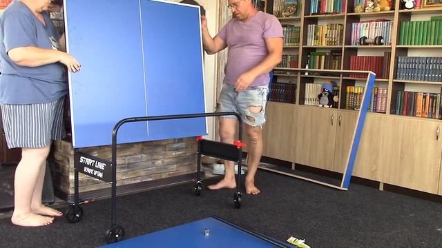 Лучший теннисный стол Olympic optima для частного дома. Собираем и тестируем теннисный стол. смотреть онлайн