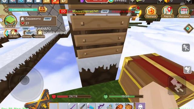 гонки Sky Block blockman Go матершинные слова аккуратно смотреть онлайн