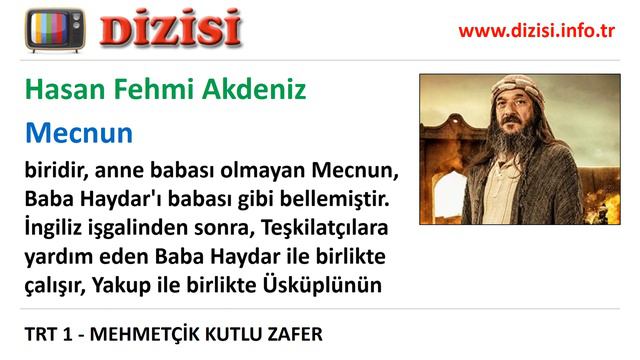 Mecnun Kimdir Mehmetçik Kutlu Zafer Oyuncuları Hasan Fehmi Gökdeniz TRT 1 смотреть онлайн