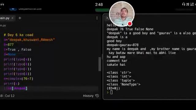 today i am going learning python coad in replait смотреть онлайн