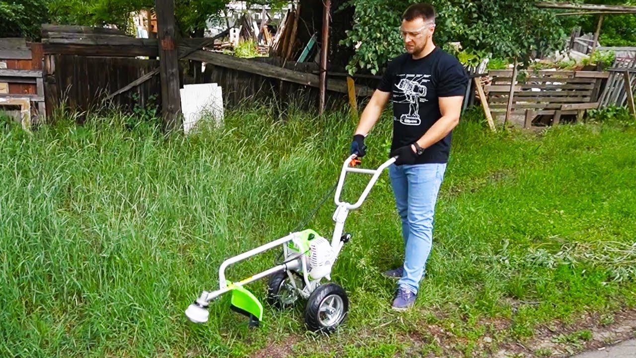 Триммер на колесах + насадка-культиватор. Тестируем бензиновые триммер REDVERG RD-GB252W смотреть онлайн