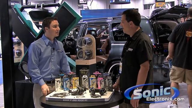 Kicker HP541 DJ Monitoring Headphones at SEMA 2009 смотреть онлайн