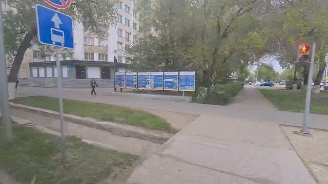 Уральск. проезд по проспекту на автобусе смотреть онлайн