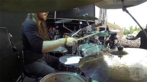 ABORTED@Cadaverous Banquet-Ken Bedene-live in Brutal Assault 2016 (Drum Cam)
