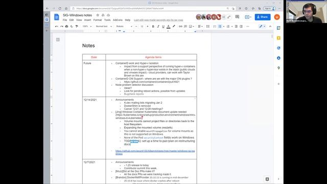 Kubernetes SIG Windows 20211214 смотреть онлайн