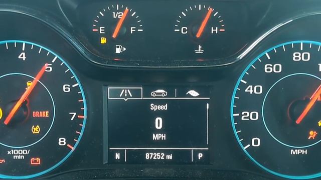 Chevrolet - Cruze - 2016 - LT: Gauge Cluster Startup Sequence