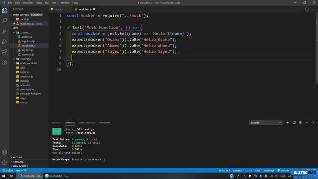 Learn Jest JS Unit Testing in Arabic #18 - Mock Functions смотреть онлайн