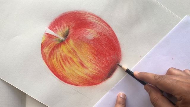 How to draw an Apple || Hyper realistic drawing Slow Version | Color Pencil смотреть онлайн