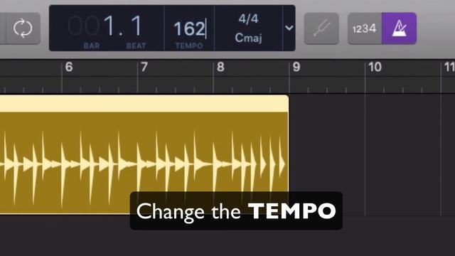 Garageband | Click (metronome) and setting Tempo and Meter смотреть онлайн