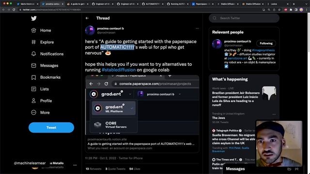 [#28] Cómo usar Paperspace Gradient con Stable Diffusion (Web UI de AUTOMATIC1111) смотреть онлайн
