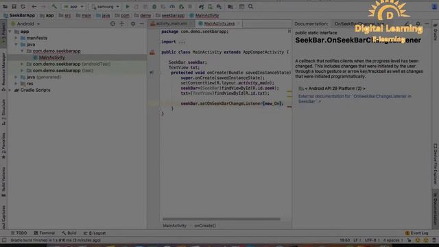 18 Android SeekBar | Online Training Download app from below link смотреть онлайн