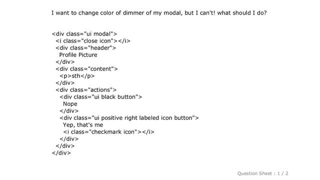 HTML : Semantic-UI: How to change dimmer background color? смотреть онлайн