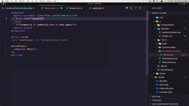 11 Create the Guest Layout - Reddit Clone with Laravel and VueJS (Updated) смотреть онлайн