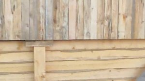 зашил фронтоны на бане