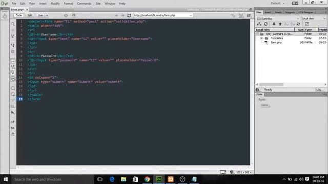 simple Validation check of password and username смотреть онлайн