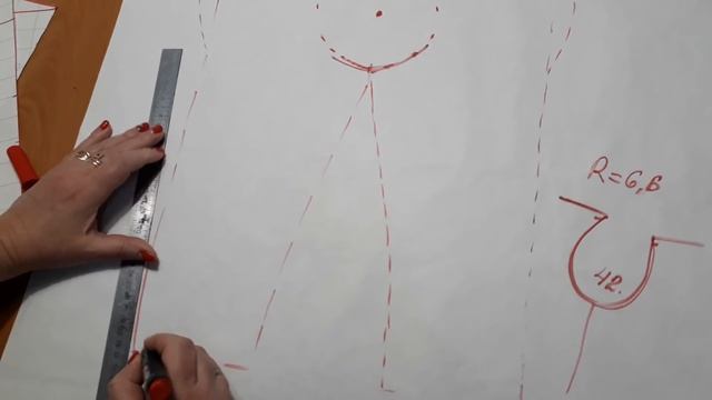 Выкройка нарядного длинного рукава с воланом по пройме и зауженного к низу смотреть онлайн