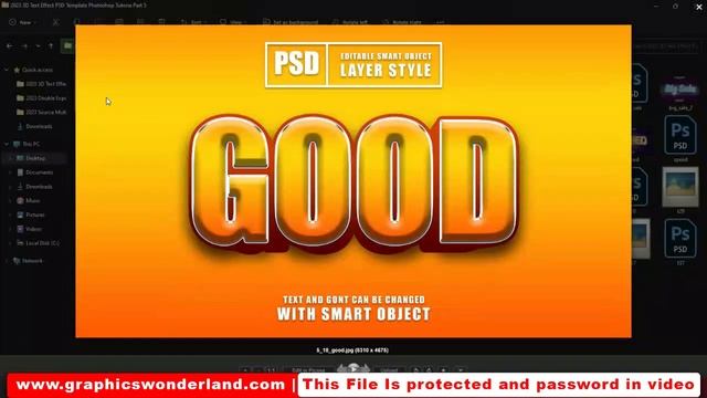 2023 3D Text Effect Photoshop Tutorial смотреть онлайн