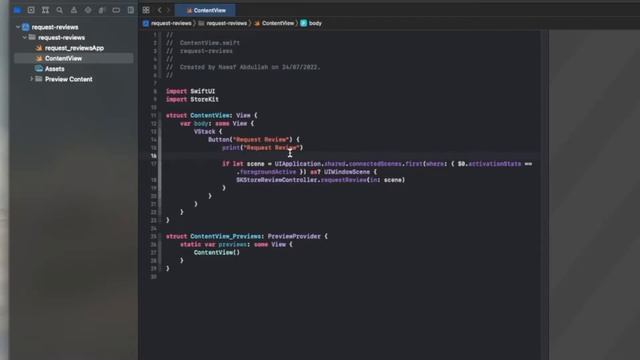 Request App Store Review from User - SwiftUI IOS смотреть онлайн
