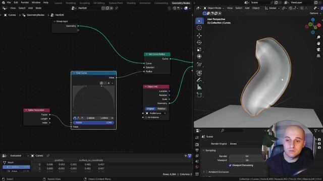 Stylized Hair in Blender - FASTER with Hair Curves! смотреть онлайн