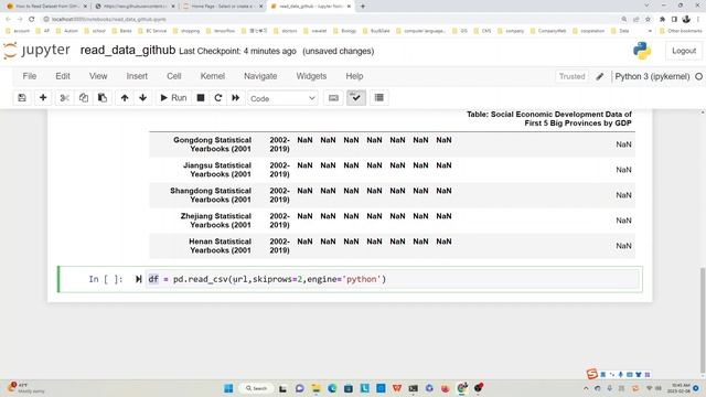 How to easily read selected dataset from GitHub and save it with Python Pandas смотреть онлайн