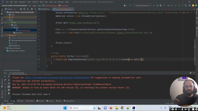 How to create dynamic file names for screenshots in selenium webdriver || Ganesh Jadhav смотреть онлайн