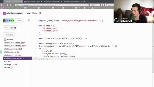 Ada's Twitch Tech Talks ep1. Isomorphic Rendering смотреть онлайн