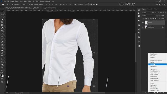 How to change white color to black color in photoshop so easily #gl_design #photoshop #editing смотреть онлайн