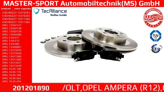 201201890 | BRAKE SET | Master-Sport-Automobiltechnik (MS) GmbH смотреть онлайн