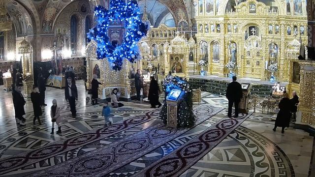 ?Всенощное бдение. Святое Богоявление. Крещение Господа Бога и Спаса нашего Иисуса Христа 18.01.202 смотреть онлайн