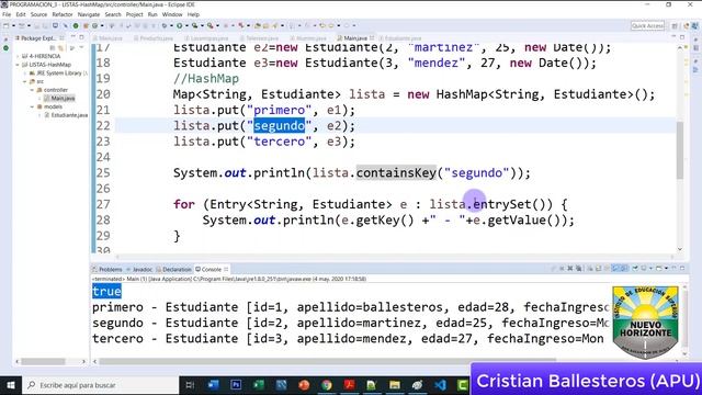 Listas Map y HashMap con Objetos en Java PARTE 5/5 смотреть онлайн