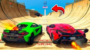 СПУСК БЕЗ ТОРМОЗОВ НА ЧИТЕРСКОЙ ТАЧКЕ ПО СЛОМАННОЙ ДОРОГЕ ЭКСПЕРИМЕНТ ГТА 5 МОДЫ! ОБЗОР GTA 5 ВИДЕО