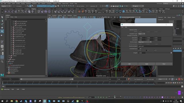 Риг наплечника в Майе / Rigging a spaulder in Maya смотреть онлайн