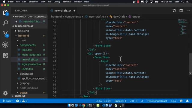 Fullstack with Prisma, Next.js and Docker 20- Add New Blog Draft Component to Next.js смотреть онлайн