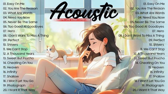 Acoustic Love Songs 2024 🎀 Chill English Songs 🎀 Best Chill Music 2024 New Songs Playlist