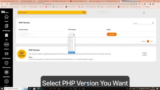 How to change the PHP Version on the OVI Panel | Tech Murti смотреть онлайн