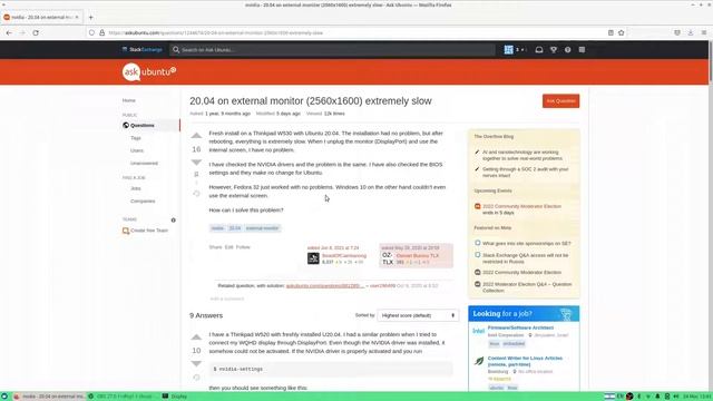 Ubuntu very slow on external monitor (Nvidia graphics) смотреть онлайн