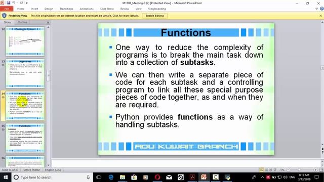 001- M150b - Python - Functions Part1 смотреть онлайн
