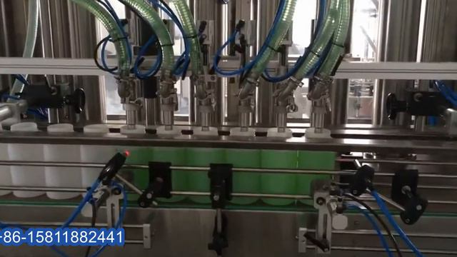 Lube oil liquid piston filling MC inline filler cans bottles capper relleno de aceite lubricante смотреть онлайн
