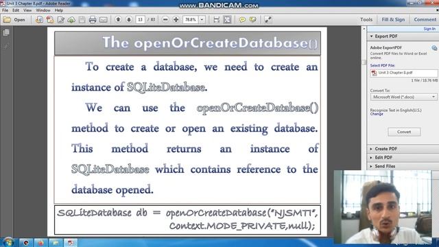 Android Lecture 1 : Unit 3 Chapter 8 Part 1(Using SQLite Database 1) old смотреть онлайн