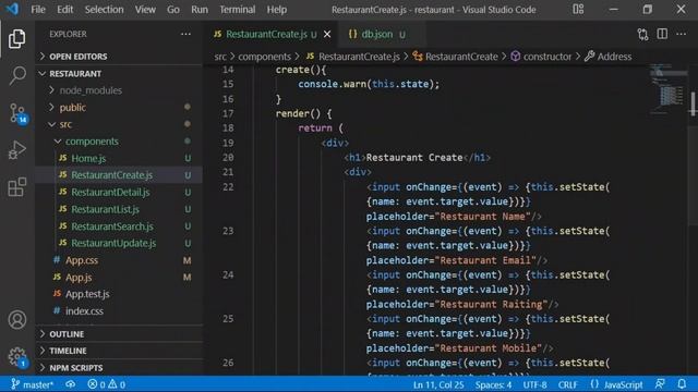 React Project from Scratch, React.js Restaurant Project from Scratch, Create Data Using Post Method смотреть онлайн