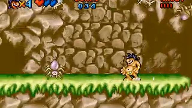 Prehistorik Man (GBA) Stage 1 Jungle Steps 100% смотреть онлайн