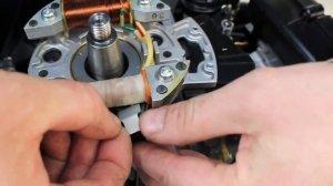 Suzuki DT15A  Установка генераторной катушки
