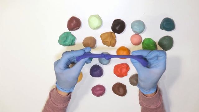 Смешиваем пластилин 48 цветов! Какой цвет получится в итоге???