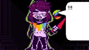 giving snowman piece to StoryShift chara