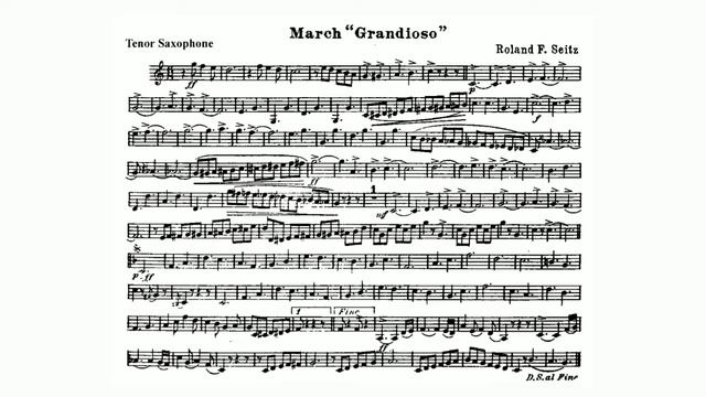 March Grandioso by Roland Seitz/Tenor Saxophone смотреть онлайн