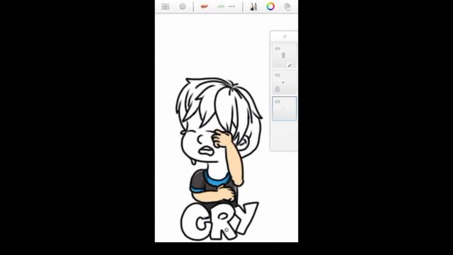 Speed Drawing || Sticker Mr Yatsu || :v #007 || смотреть онлайн
