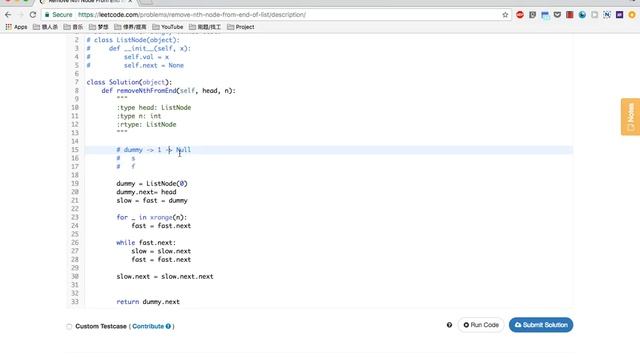 Baozi Training Leetcode 19 solution: Remove Nth Node From End of List смотреть онлайн