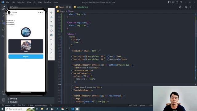 13. Mengenal State dan Variable - React Native Expo 2023 смотреть онлайн