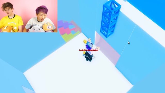 Can LANKYBOX Beat This 2 PLAYER RED vs. BLUE OBBY In ROBLOX?! (9000 IQ!) смотреть онлайн